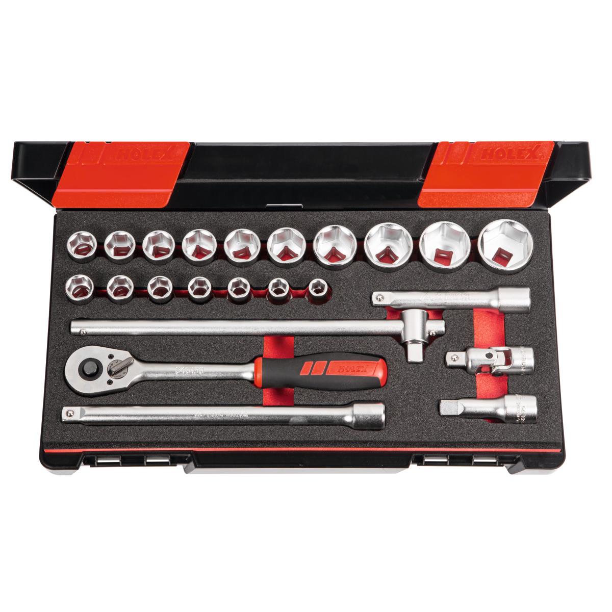 SOCKET SET 1/2, 23 PIECES SOCKET SET 1/2, 23 PIECES